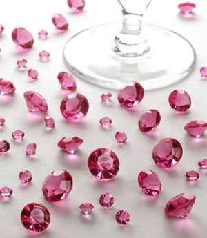 Hot pink borddiamanter