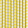 Hvid gule sugerør med firkanter