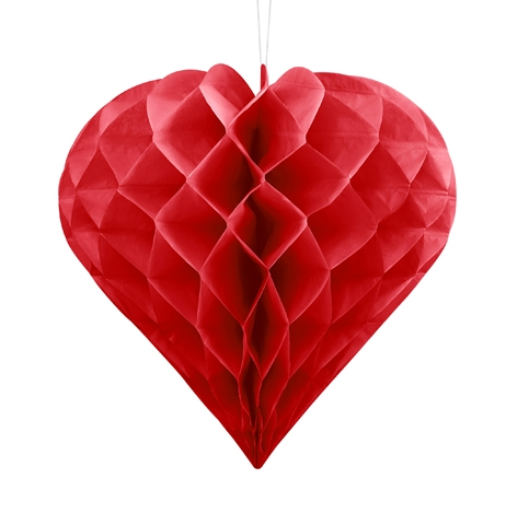 Honeycomb rød hjerte