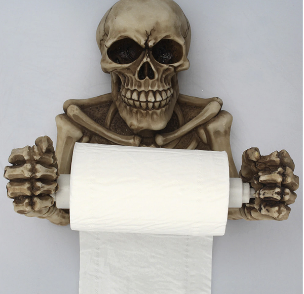 Skelet toiletrulleholder